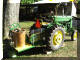 Great John Deere tractor setup with 5 gallon ice cream churn